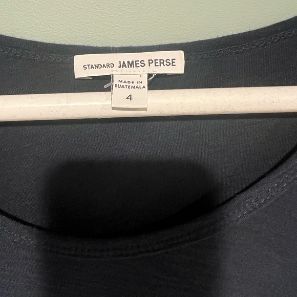 James Perse long sleeve Scooby neck navy shirt size 4 - Picture 5 of 7